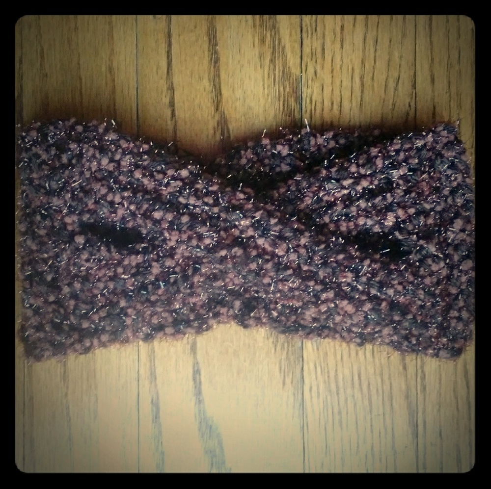 Brown Speckled Knit Headband