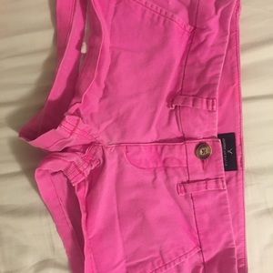AmericanEagle 00 LowRise Faded Pink Shortie Shorts