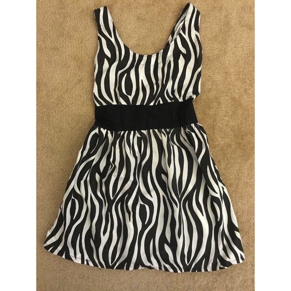 Zebra print dress