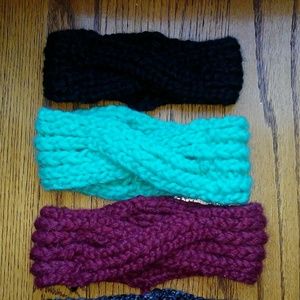 Knit Black Turban Headband