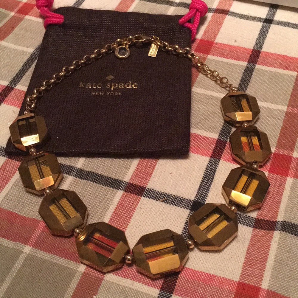 Kate spade gold link necklace