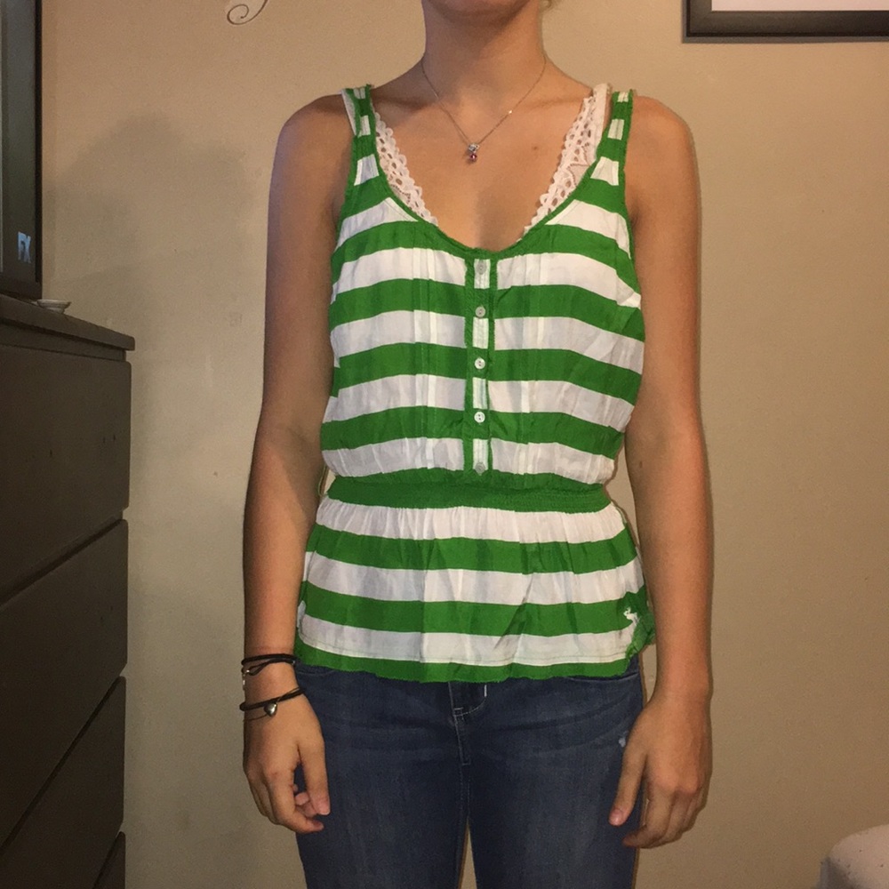 Striped A&F Tank - Picture 3 of 5