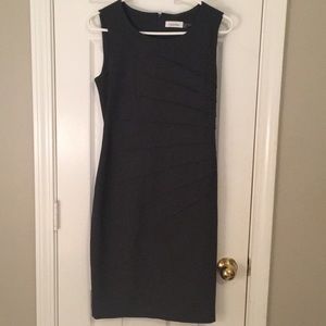 Calvin Klein dark grey work dress