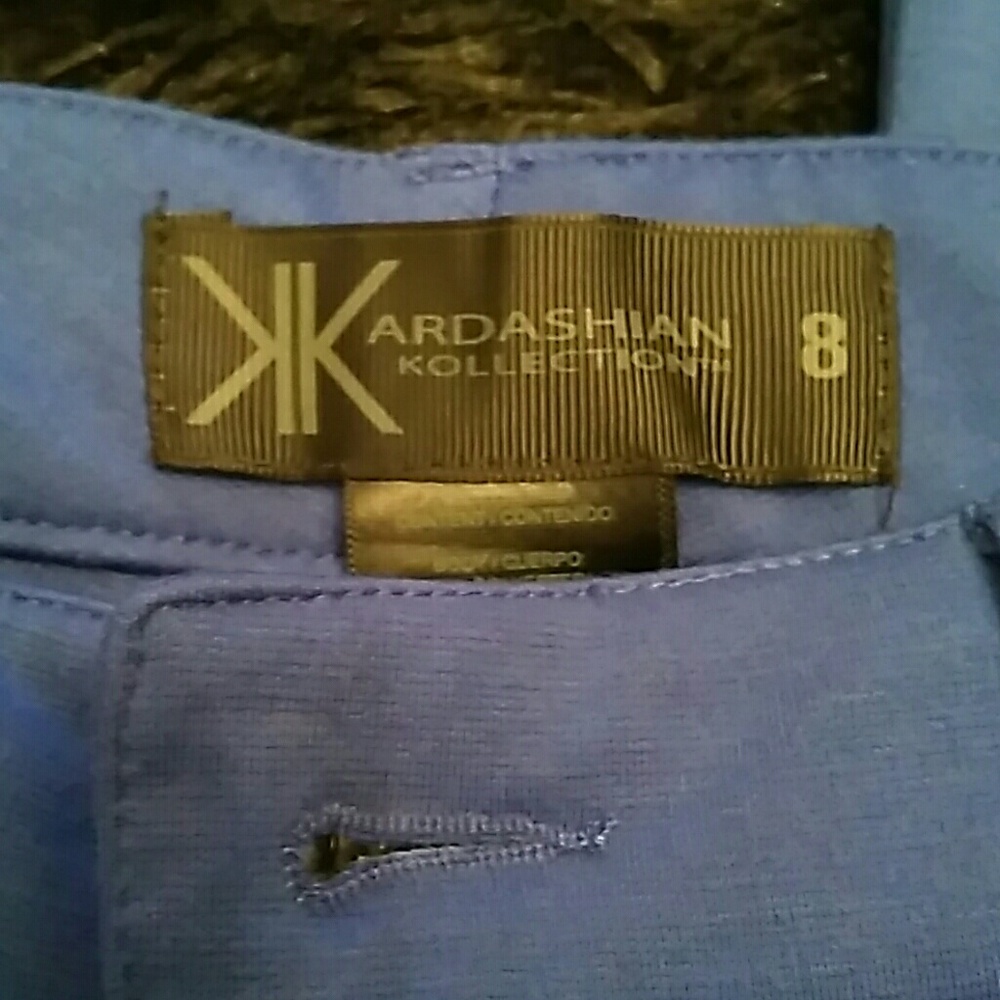Kardashian kollection blue skinny leg pants