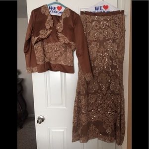 3 piece beige cute elegant set