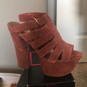 JS - PAI Burnt Sienna platform heels