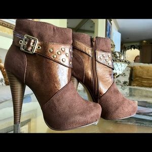 Michael Antonio Suede Heel Boots, Never Worn ☺️