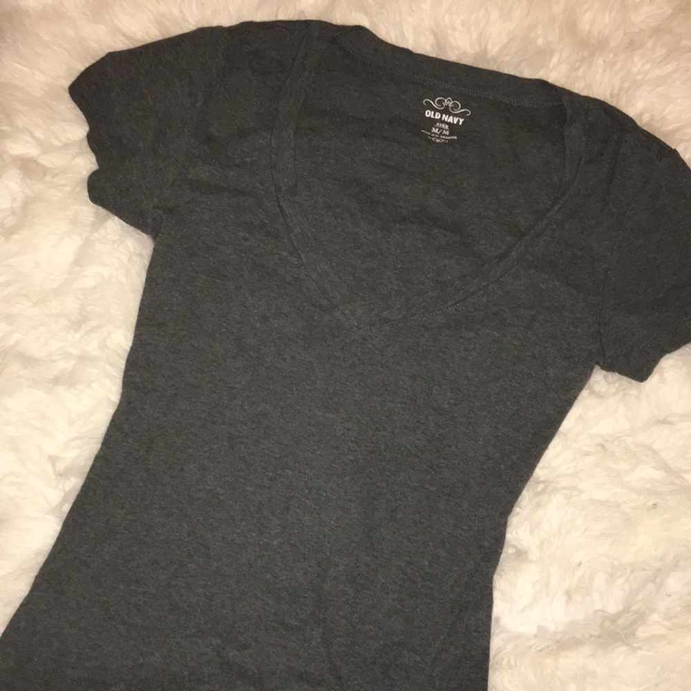Gray v-Neck