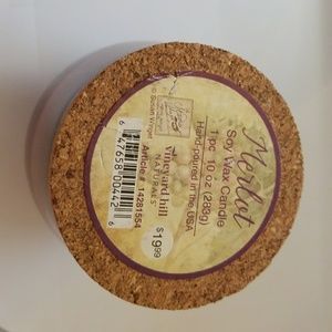 Vineyard Hill naturals Merlot Soy Wax Candle