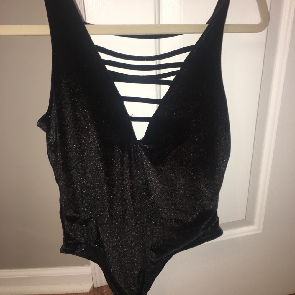 Love Lucy velvet bodysuit worn once