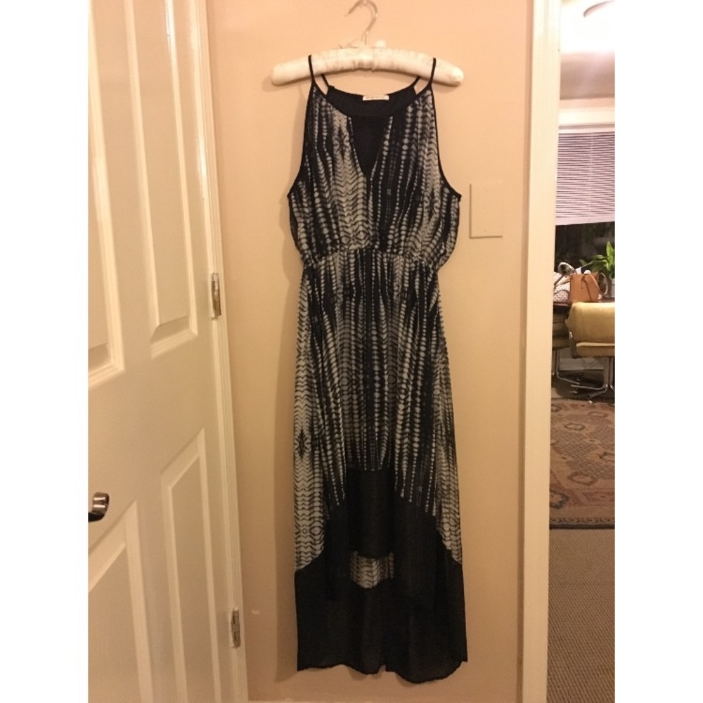 Tie dye hi-low maxi dress