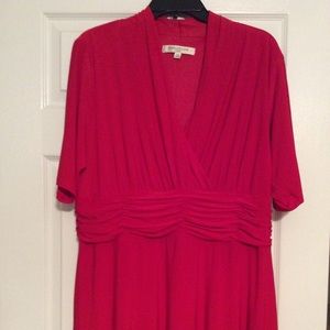 Evan-Picone 18W Red Holiday or Wear to Work Dress