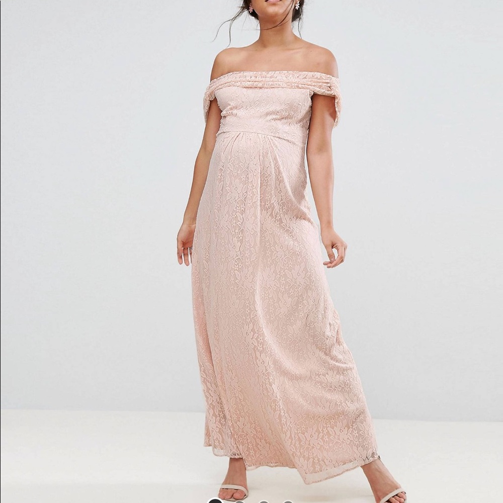 Size 14 Maternity Blush Dress ASOS