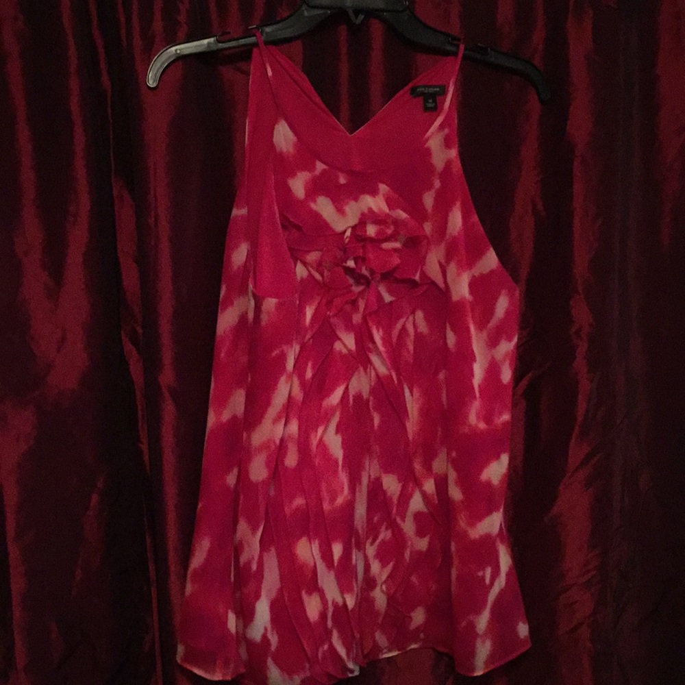 Sleeveless Ann Taylor tie in the back shirt