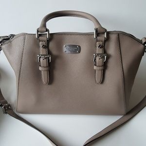 Authentic Michael Kors Ciara Satchel in Taupe