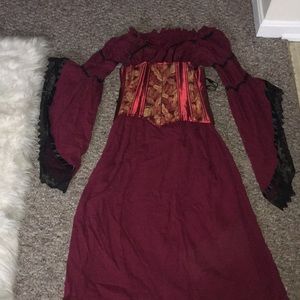 Authentic King Richards Faire dress and corset