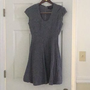 Amazing grey wool Jill Stuart twirly skirt dress