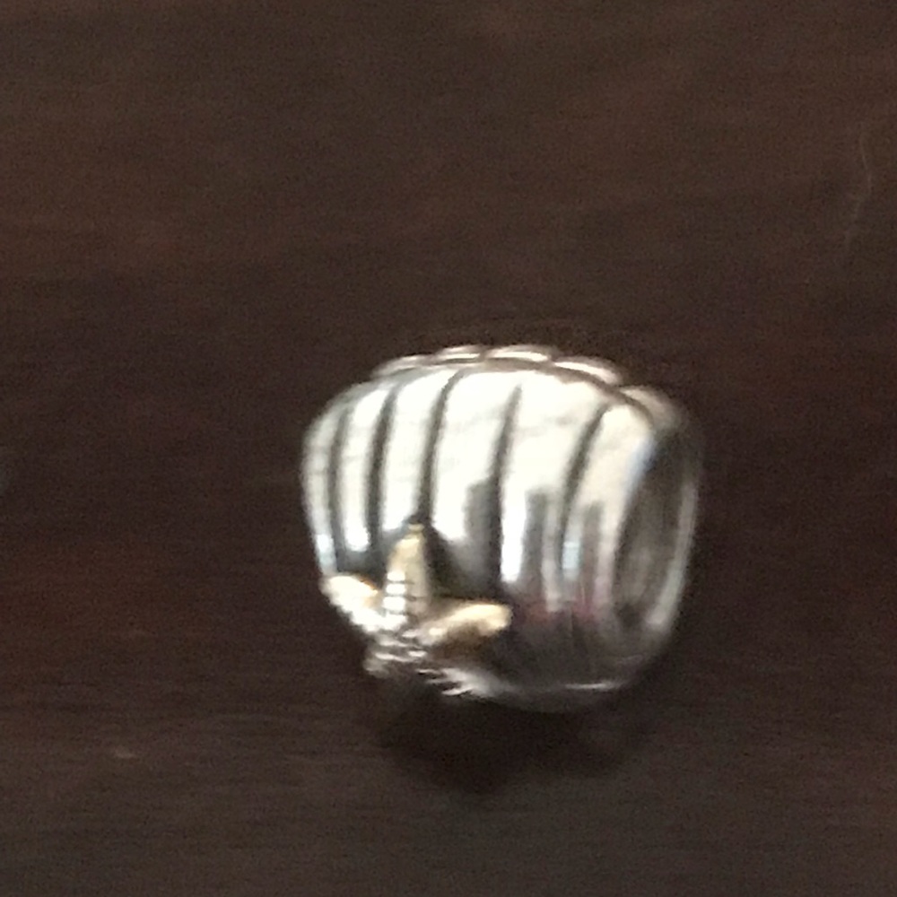 Pandora Sterling Silver & Gold Seashell Charm