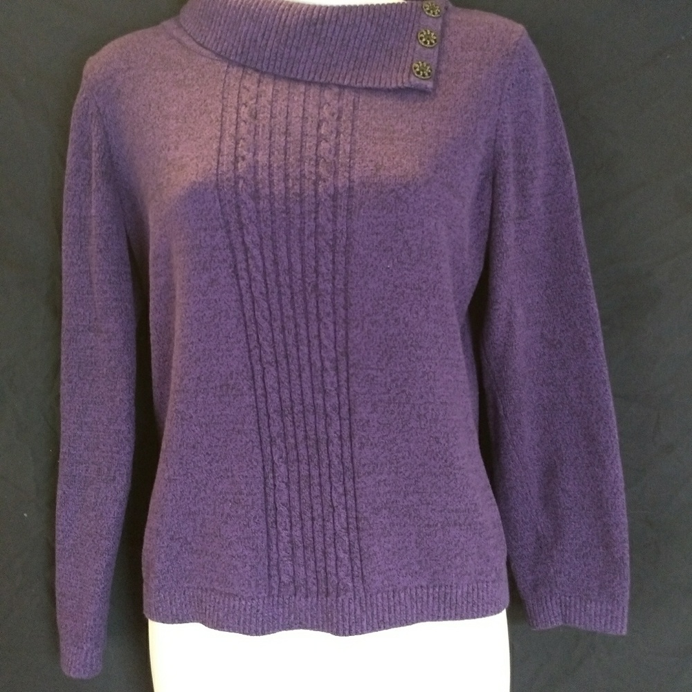 Christopher & Banks purple sweater S/P