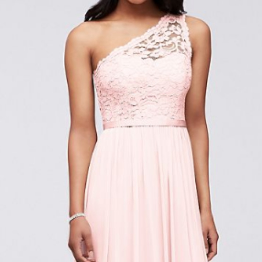 NWT Long One Shoulder 'Petal" Bridesmaid Dress