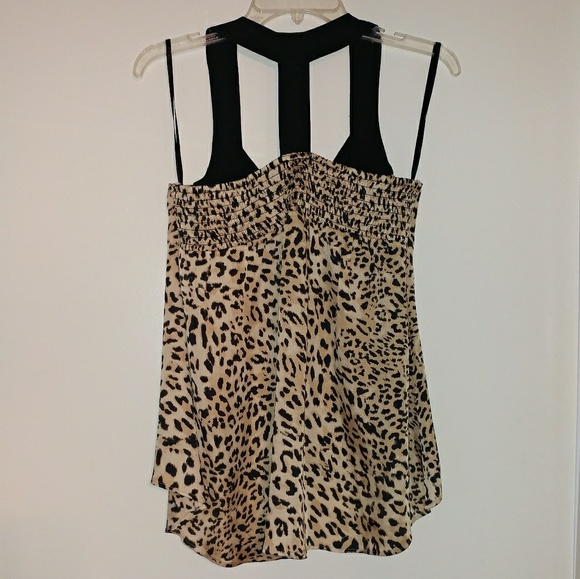 Leopard Print T-back Tank Top - Picture 3 of 6