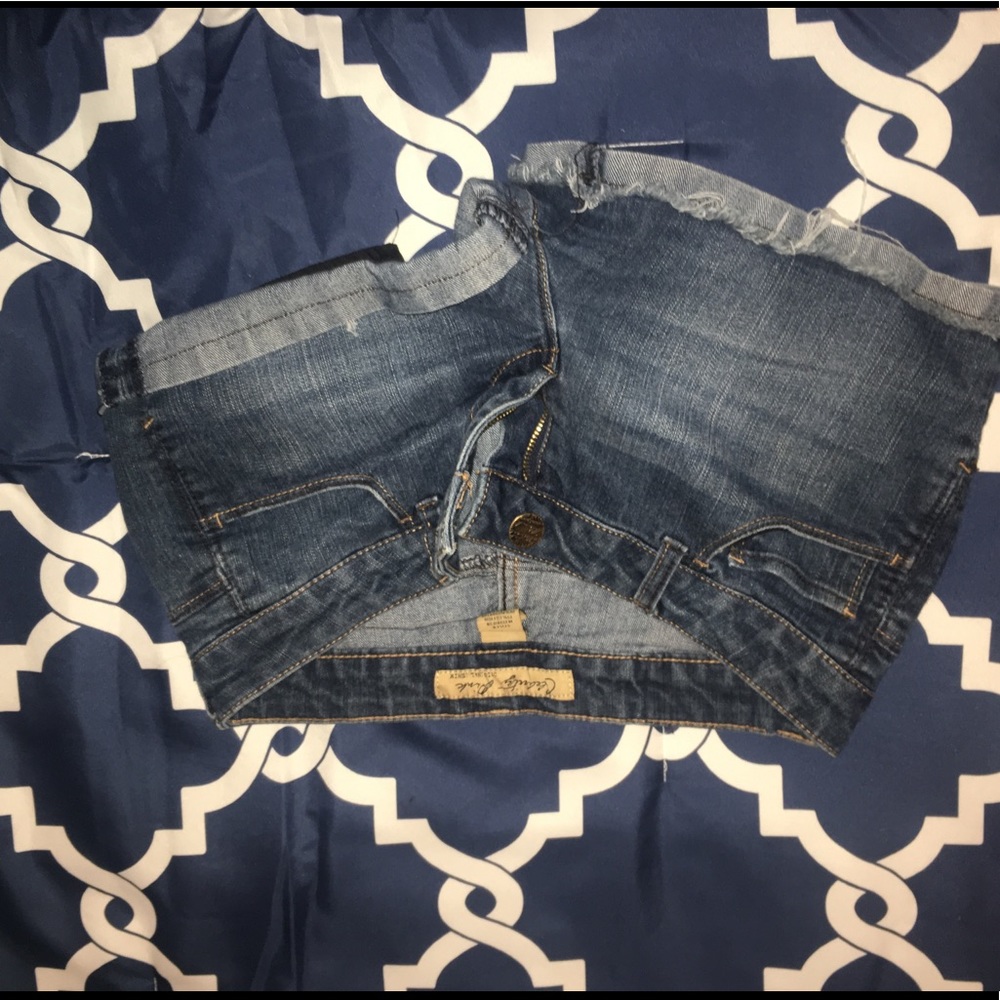 Denim low waist short