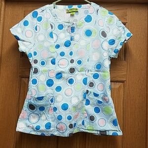 Crocs brand scrub top