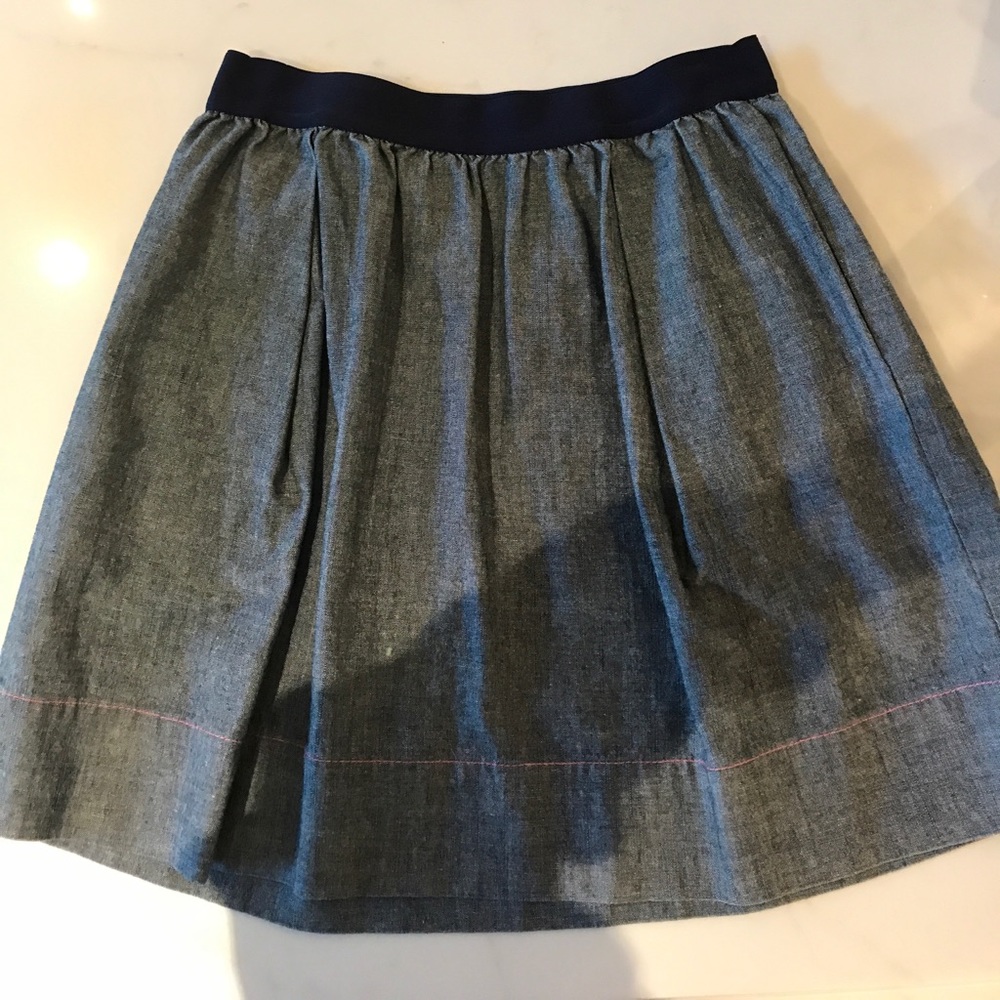 J. Crew jean skirt