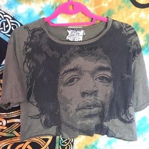 Vintage style Jimmi Hendrix crop top