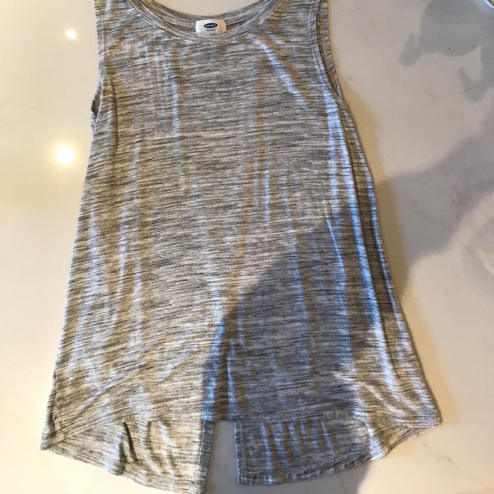 Old navy grey open back top