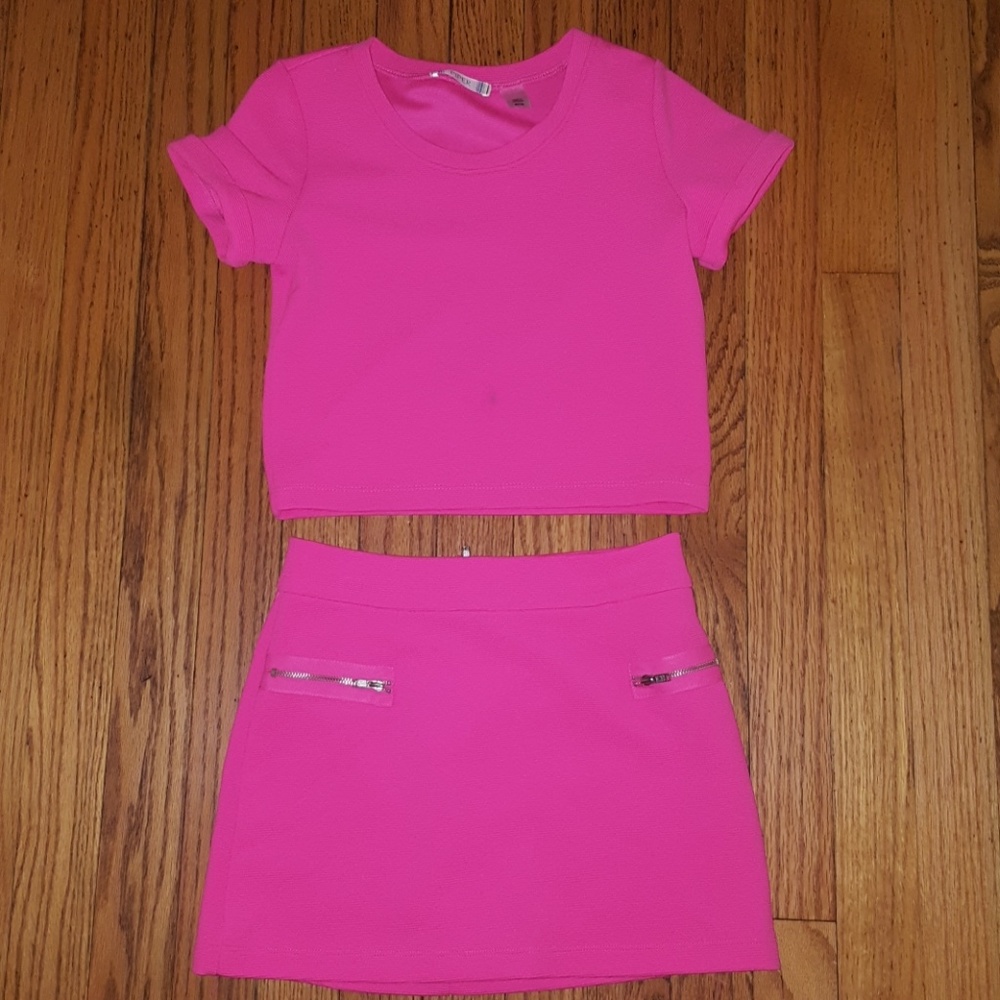 Matching top and skirt