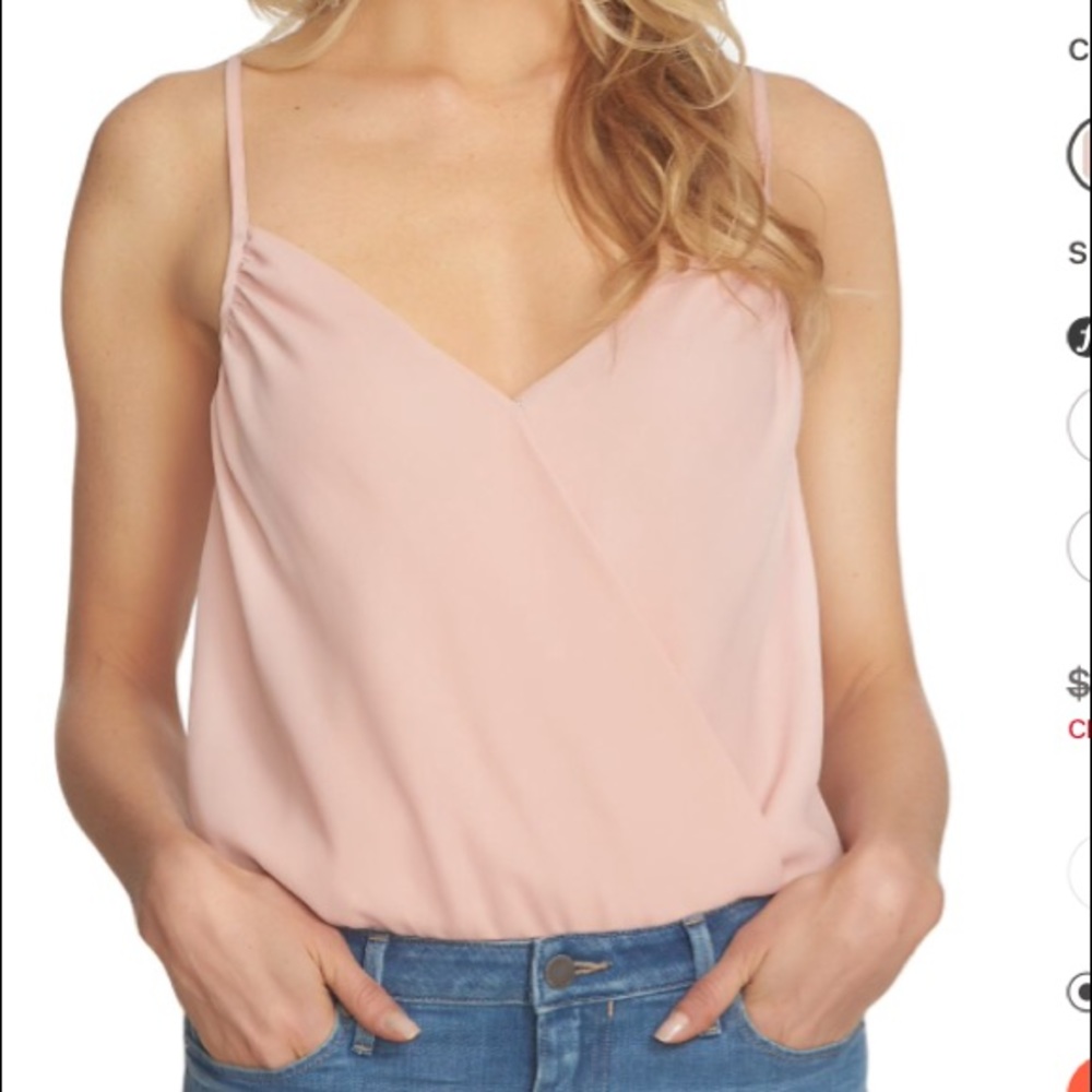 1.state BLUSH PINK camisole bodysuit