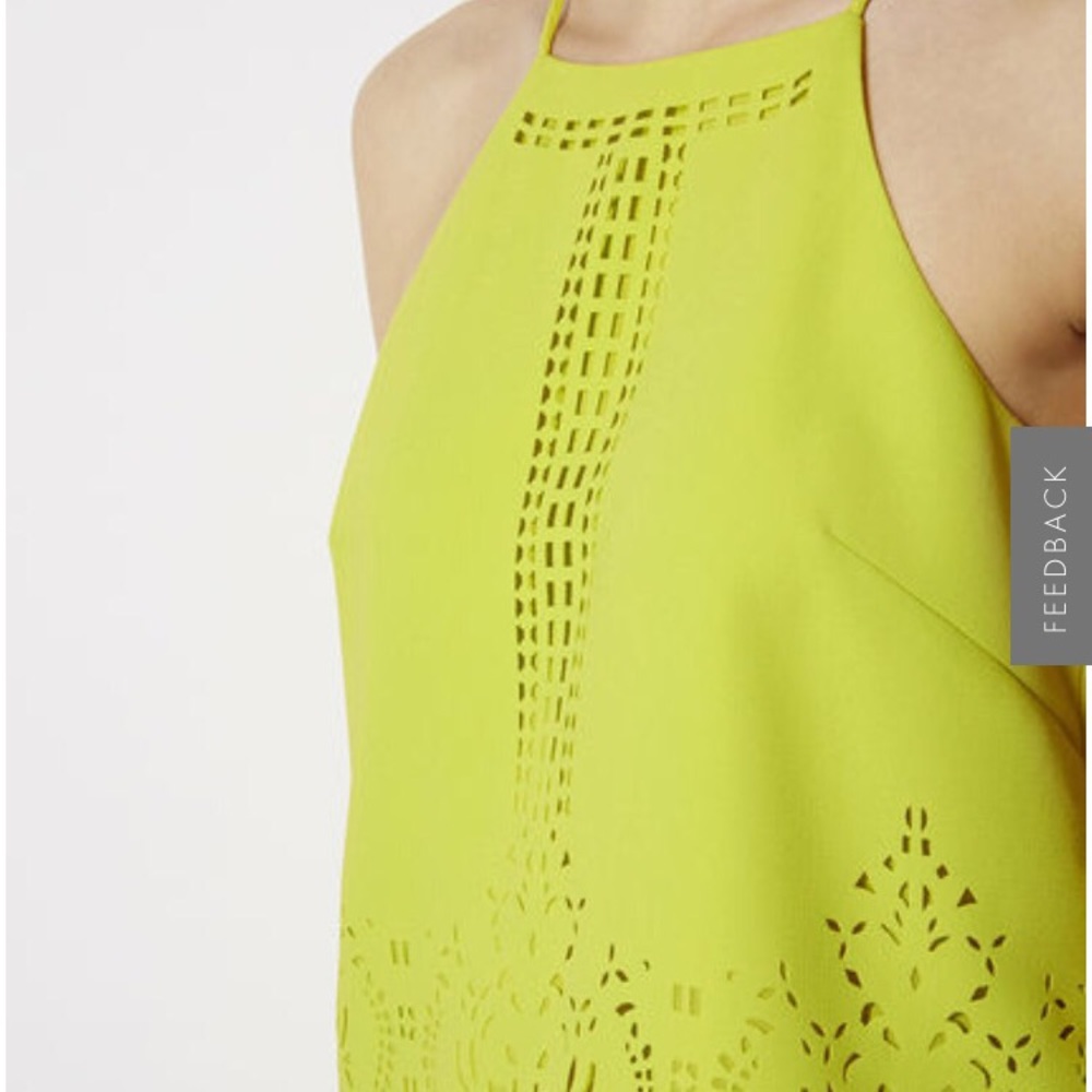 LASER-CUTWORK LIME TOP