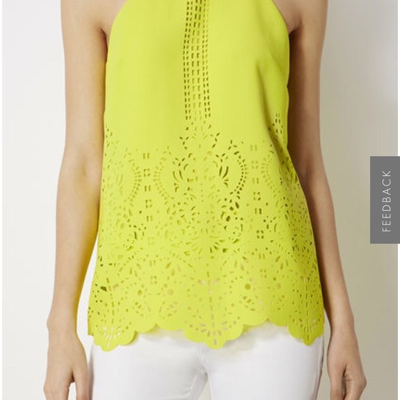 LASER-CUTWORK LIME TOP - Picture 7 of 8