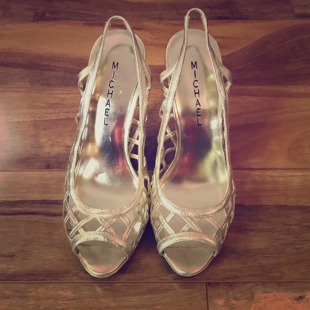 Michael Kors Gold Heels
