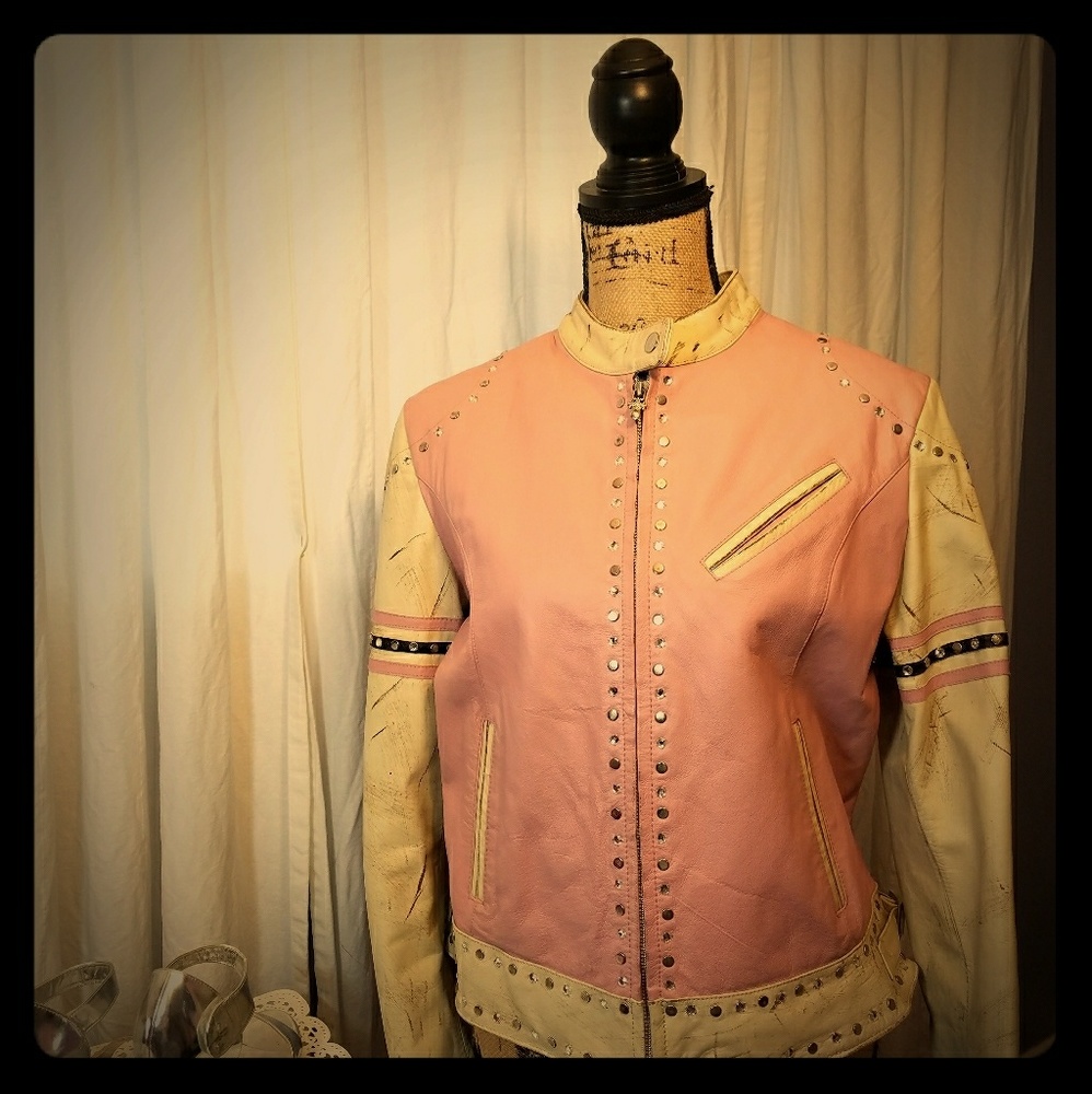 ✔SALE Wilson PINK leather jacket