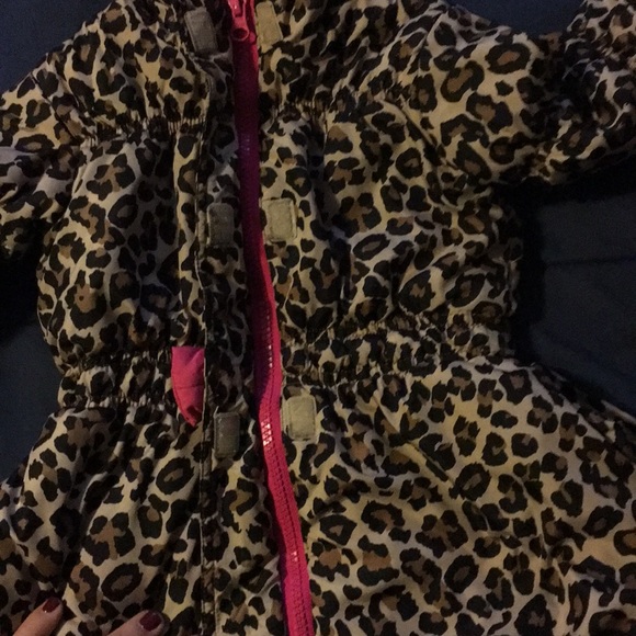Leopard print toddler coat - Picture 2 of 4