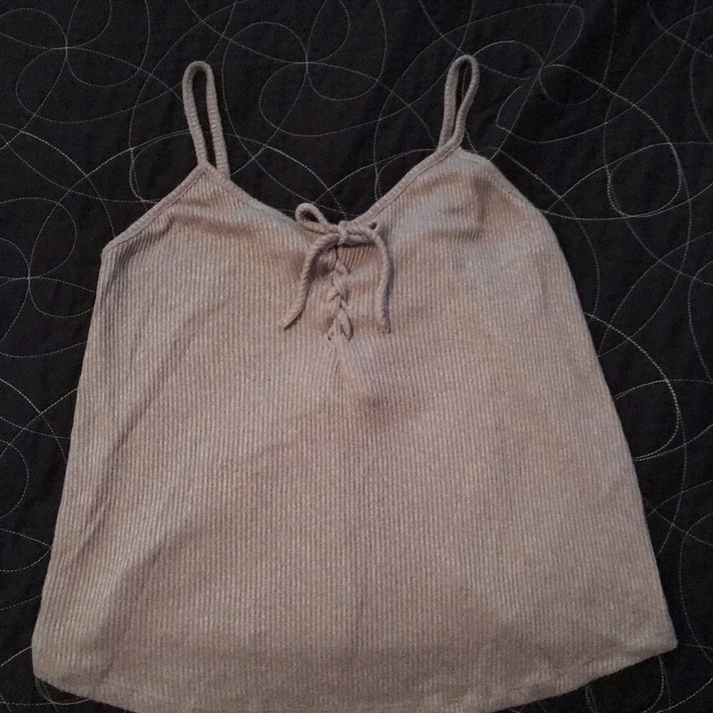 Lace Up Tank Top NWOT