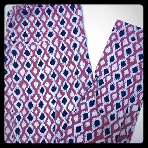 BNWT Lularoe OS Pink & Blue Leggings
