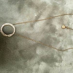 Michael Kors rose gold necklace