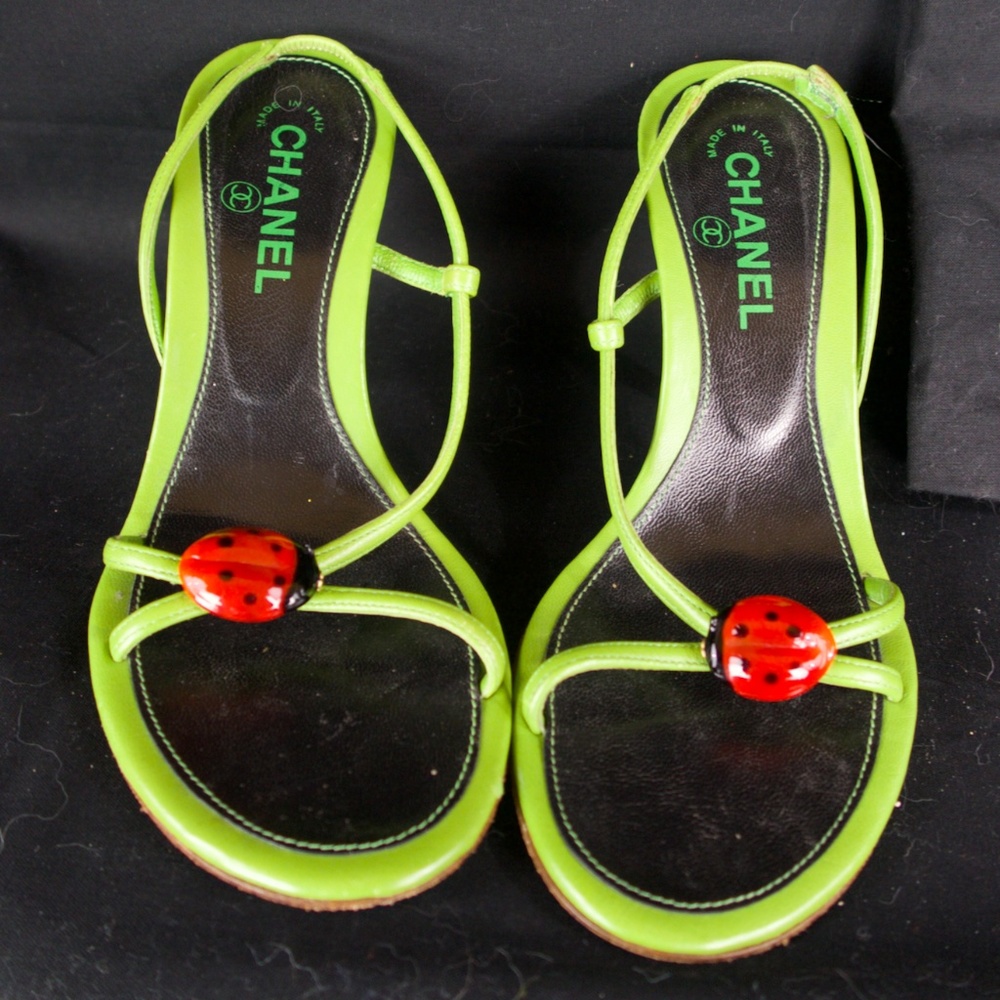 Vintage Chanel Ladybug Heels