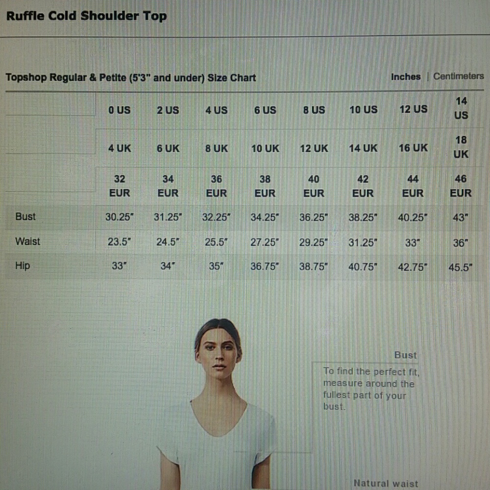 SOLD TOPSHOP Ruffle Cold Shoulder Top blouse l - Picture 4 of 8