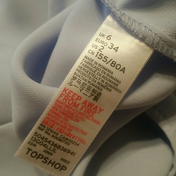 SOLD TOPSHOP Ruffle Cold Shoulder Top blouse l - Picture 5 of 8