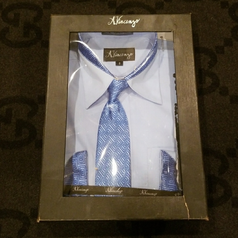 Boxed Dress Shirt and Tie
