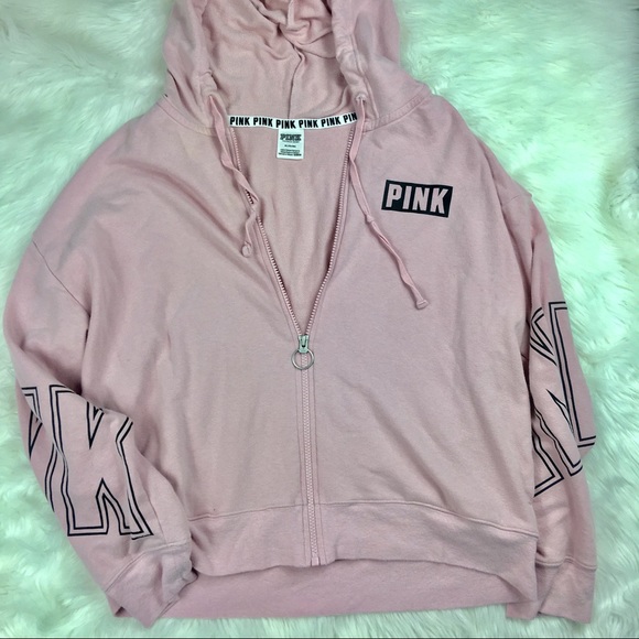 PINK Victoria's Secret Tops - Pink Victoria's Secret Zip Up jacket Blush Color