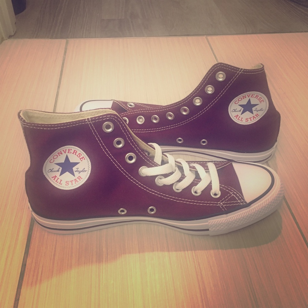 Maroon Converse