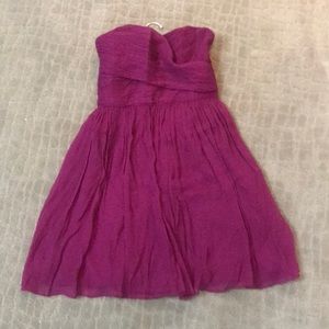 J Crew silk chiffon cocktail dress