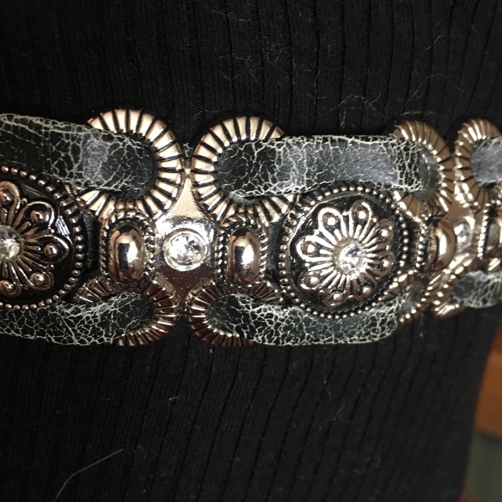 Black sparkle belt