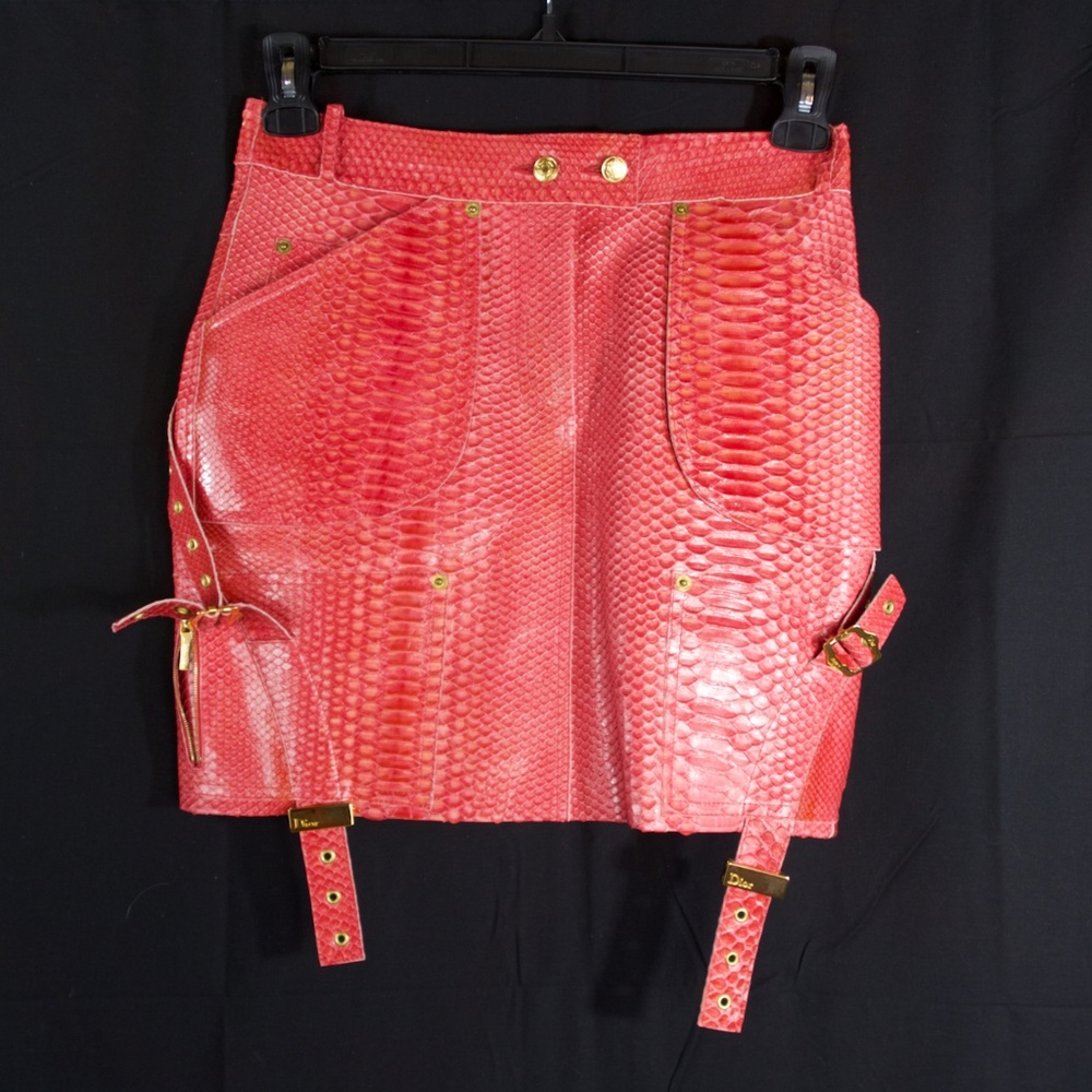 Dior X Tom Ford Python Collection Skirt