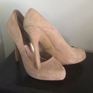 Cathy Jean size 8 Leather Suede 4 1/2 heel